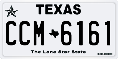 TX license plate CCM6161