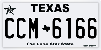 TX license plate CCM6166