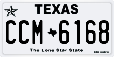 TX license plate CCM6168