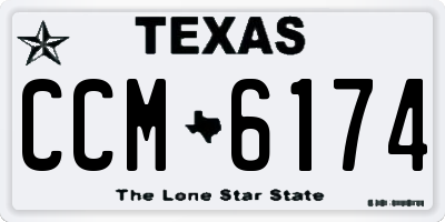 TX license plate CCM6174
