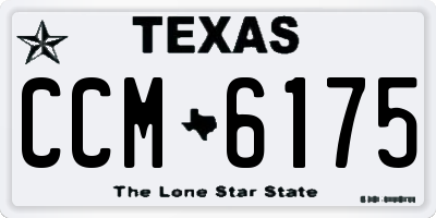 TX license plate CCM6175