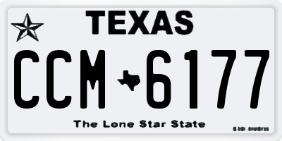 TX license plate CCM6177