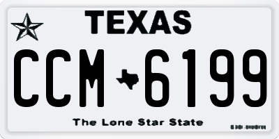 TX license plate CCM6199