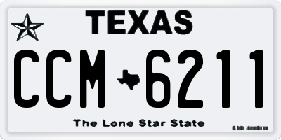 TX license plate CCM6211