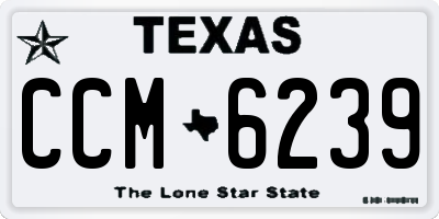 TX license plate CCM6239