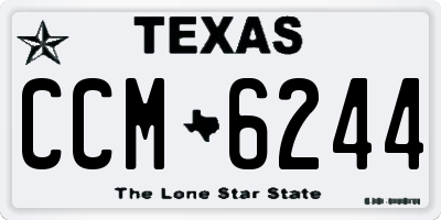 TX license plate CCM6244