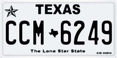 TX license plate CCM6249