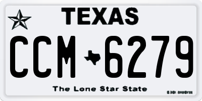 TX license plate CCM6279