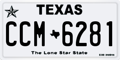 TX license plate CCM6281