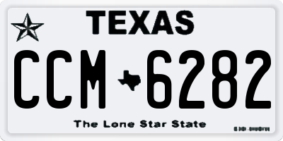 TX license plate CCM6282