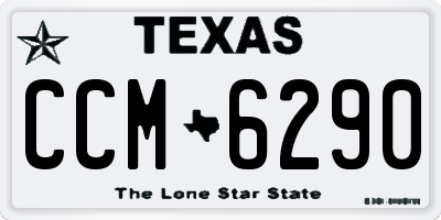 TX license plate CCM6290