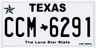 TX license plate CCM6291