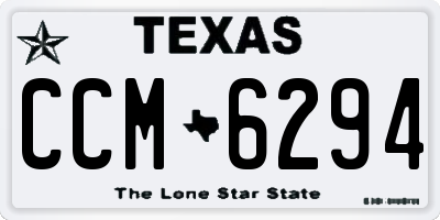 TX license plate CCM6294