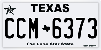 TX license plate CCM6373