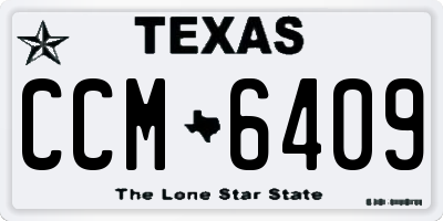 TX license plate CCM6409