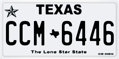 TX license plate CCM6446