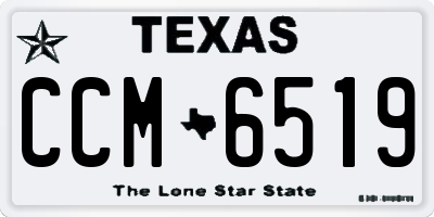 TX license plate CCM6519