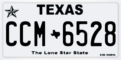 TX license plate CCM6528