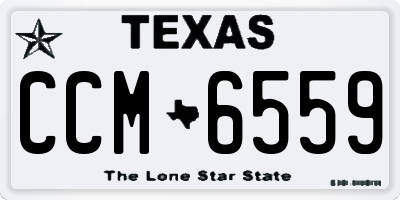 TX license plate CCM6559