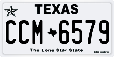TX license plate CCM6579