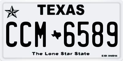 TX license plate CCM6589