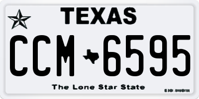 TX license plate CCM6595