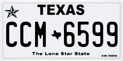 TX license plate CCM6599
