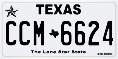 TX license plate CCM6624