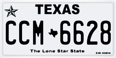 TX license plate CCM6628