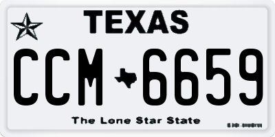 TX license plate CCM6659
