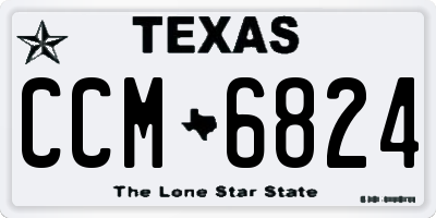 TX license plate CCM6824