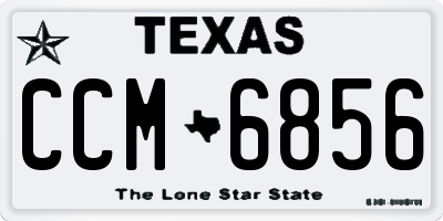 TX license plate CCM6856