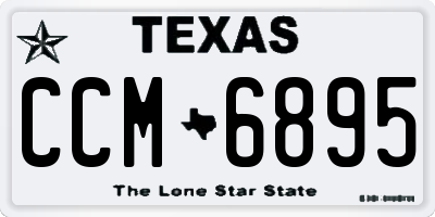 TX license plate CCM6895