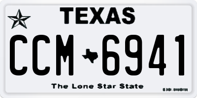 TX license plate CCM6941