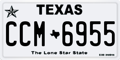 TX license plate CCM6955