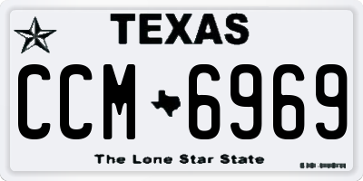 TX license plate CCM6969