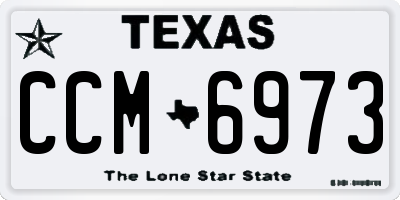 TX license plate CCM6973