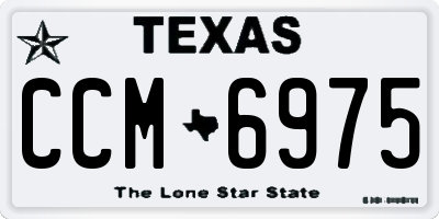 TX license plate CCM6975