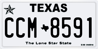 TX license plate CCM8591