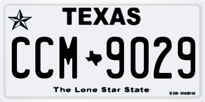 TX license plate CCM9029