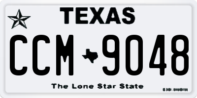 TX license plate CCM9048