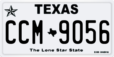 TX license plate CCM9056