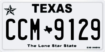 TX license plate CCM9129