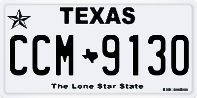TX license plate CCM9130