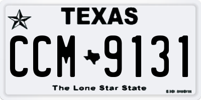 TX license plate CCM9131