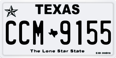 TX license plate CCM9155