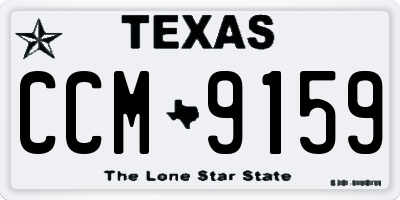 TX license plate CCM9159