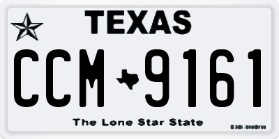 TX license plate CCM9161