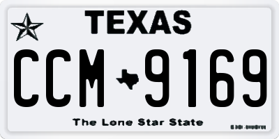 TX license plate CCM9169