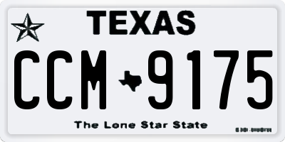 TX license plate CCM9175